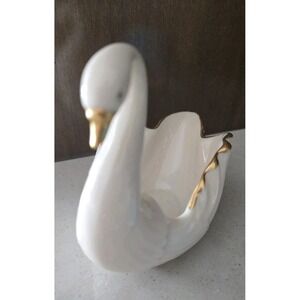 "Lenox" Vintage Porcelain Swan with 24K Gold Trim